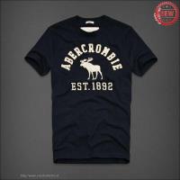 heren abercrombie korte tees est 1892 moose logo donkere marineblauw Winkel Amsterdam un945562